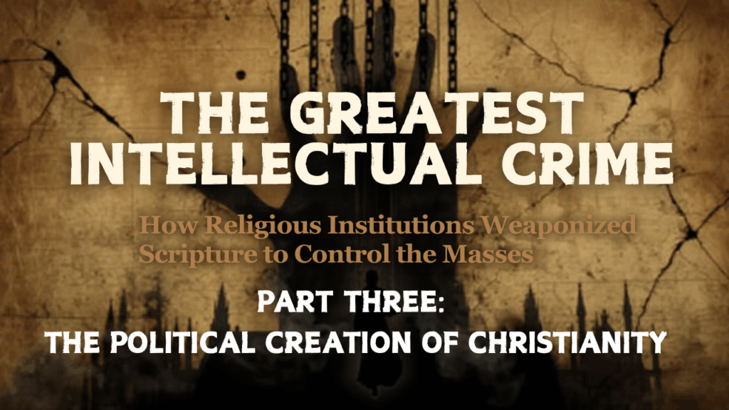 PART THREE: THE POLITICAL CREATION OF CHRISTIANITY Constantine, Councils, and the Manufacturing of Christ