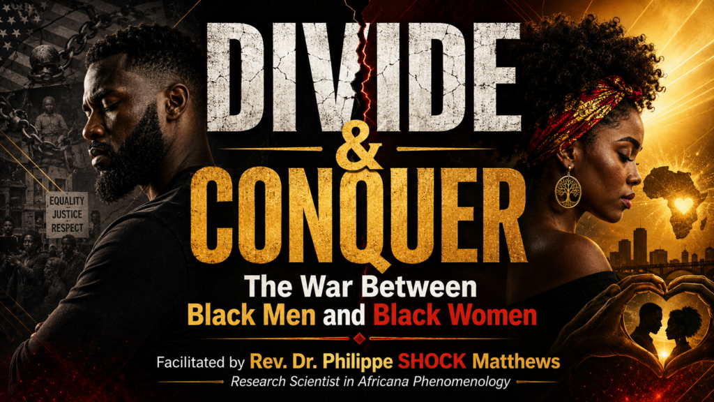 DIVIDE & CONQUER: THE WAR BETWEEN BLACK MEN AND BLACK WOMEN A Black Mental Health Webinar Replay on the Historical, Psychological, and Spiritual Assault on Black Love