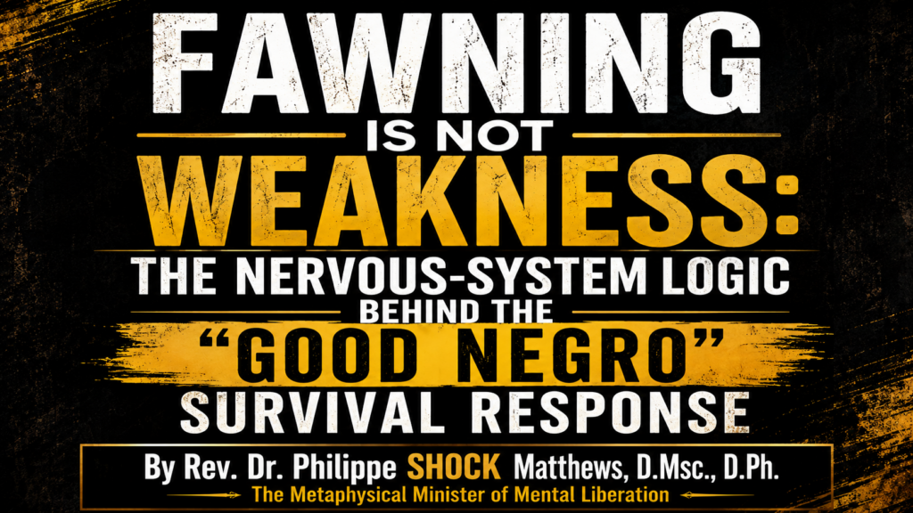 Fawning Is Not Weakness: The Nervous-System Logic Behind the "Good Negro" Survival Response