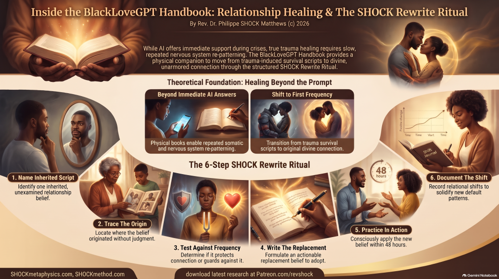 Infographic: Inside the BlackLoveGPT Handbook, Relationship Healing and the 6-step SHOCK Rewrite Ritual